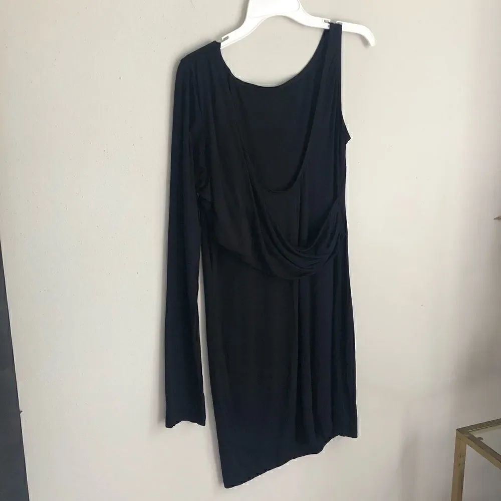 ASOS Draped Back 1 Arm Bodycon Mini Dress - Picture 4 of 8